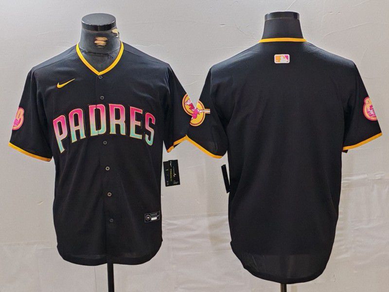 Men San Diego Padres Blank Black Jointly 2024 Nike MLB Jersey style 8->san francisco giants->MLB Jersey